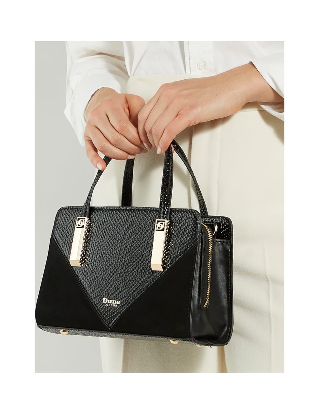 Lizard Effect Mini Tote Bag 2 of 6