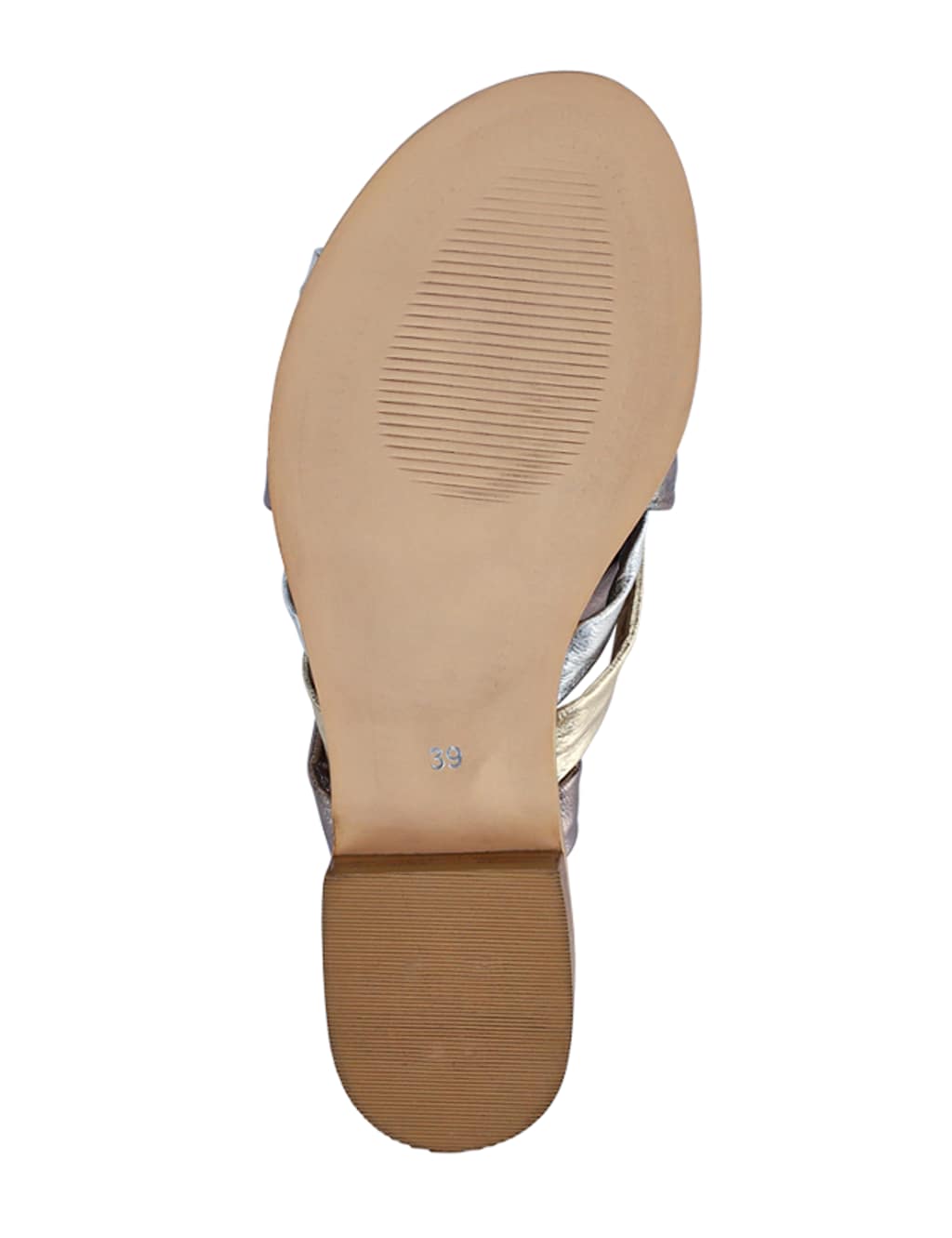 Leather Metallic Crossover Strap Mules 8 of 8