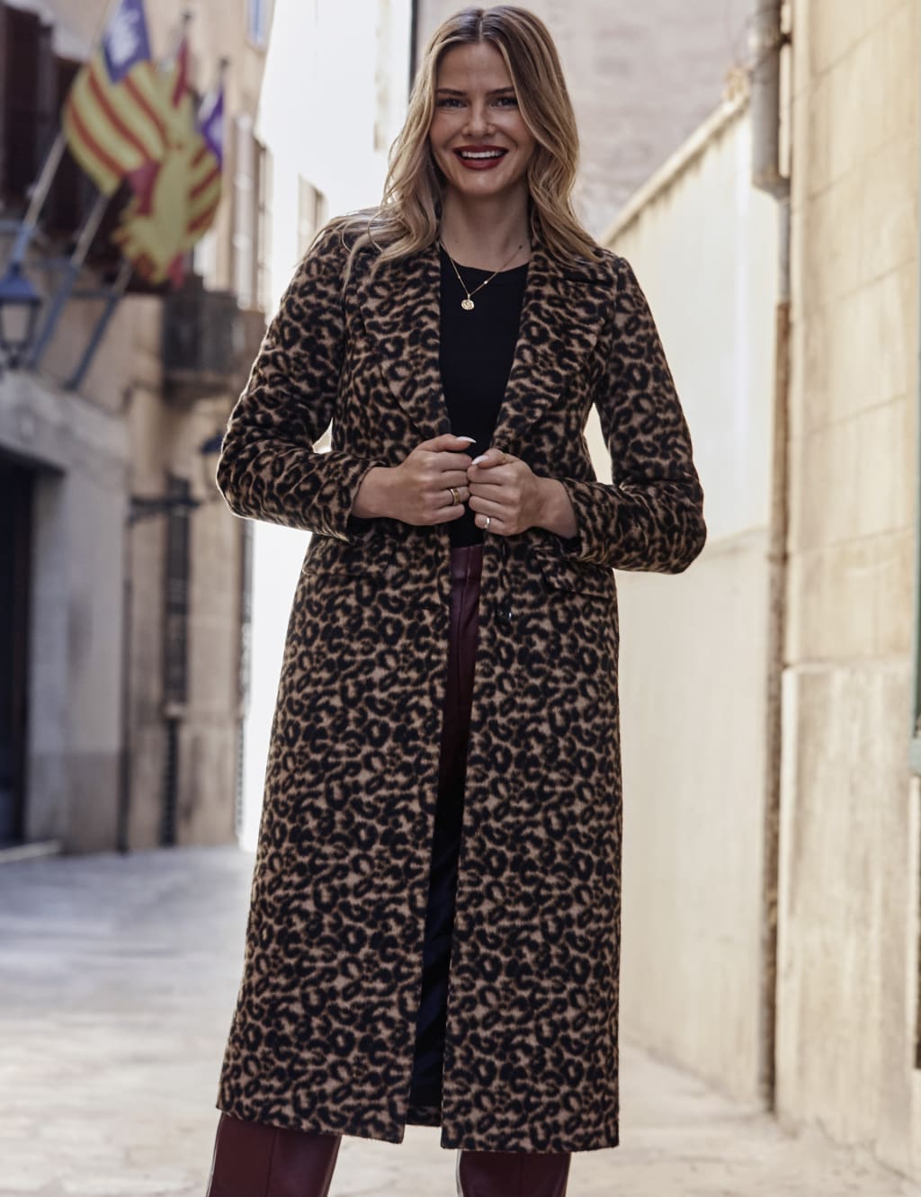 Faux Fur Longline Coat 5 of 6