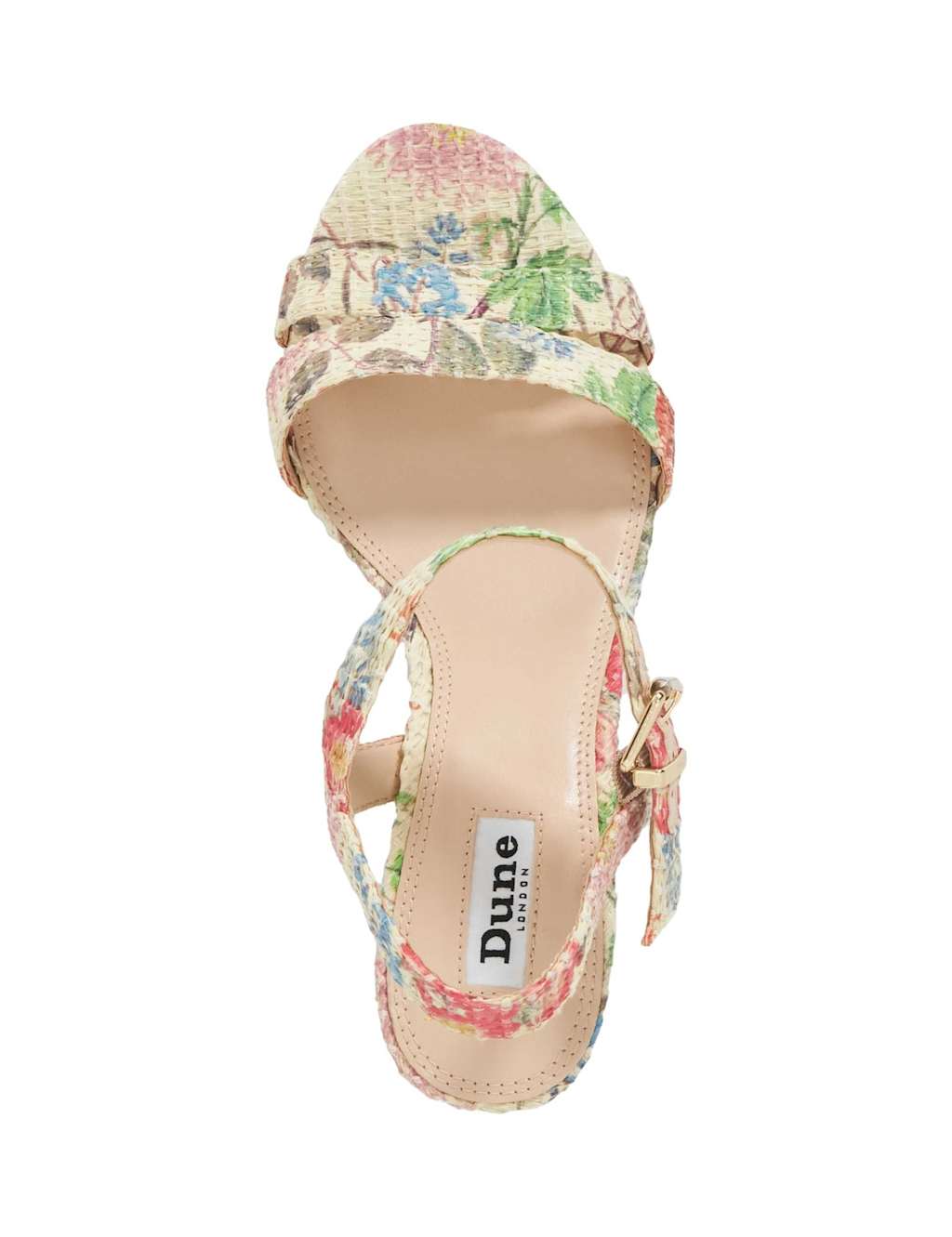 Wide Fit Floral Block Heel Round Toe Sandals 3 of 6