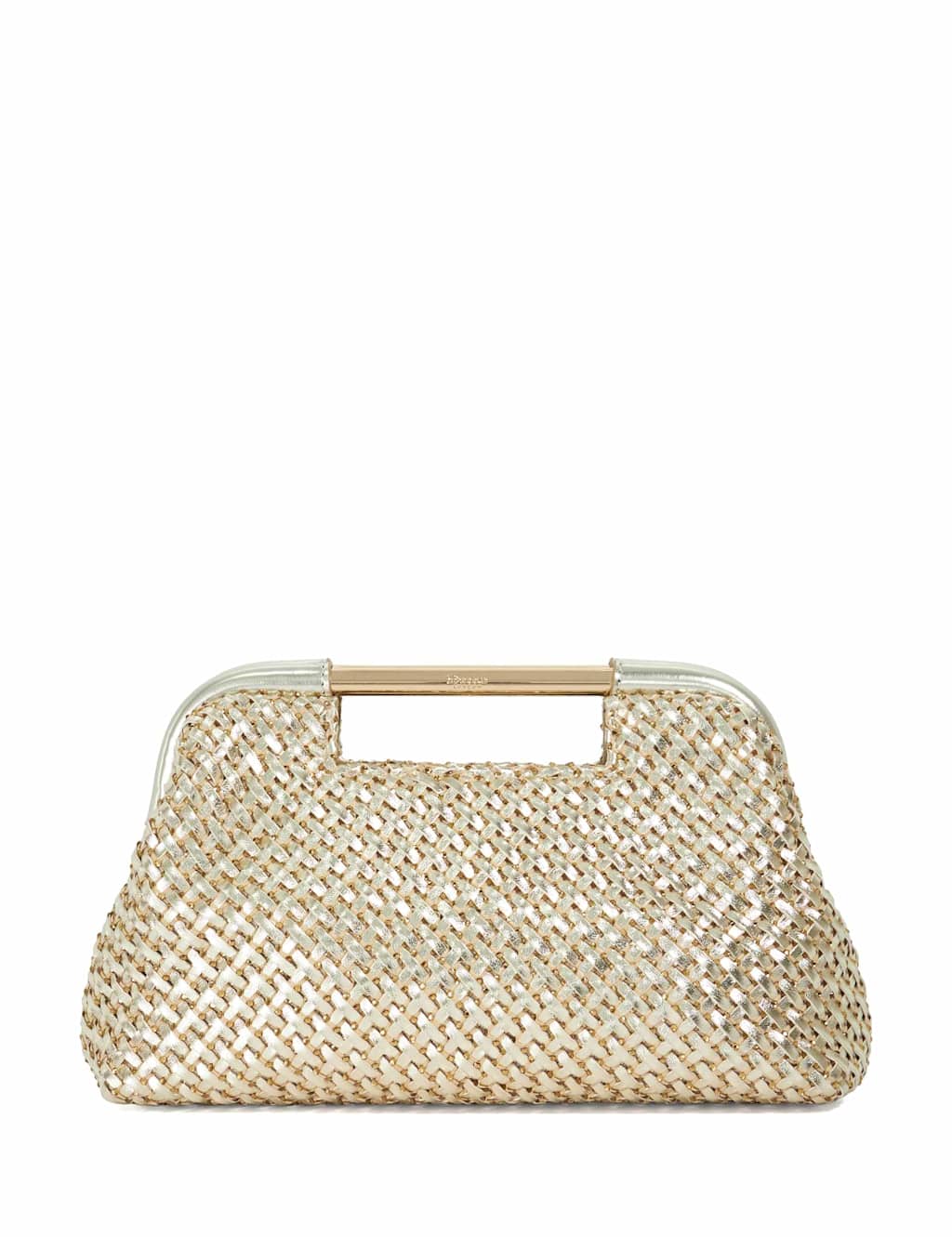 Woven Diamante Chain Strap Clutch Bag 3 of 6