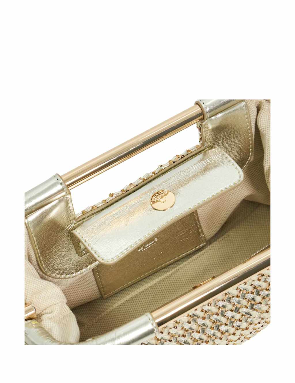 Woven Diamante Chain Strap Clutch Bag 5 of 6