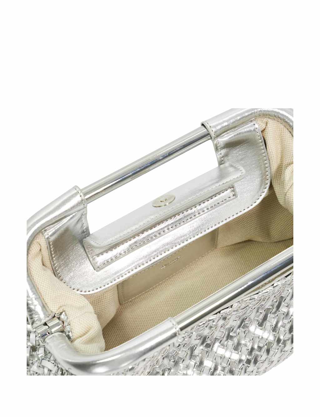 Woven Diamante Chain Strap Clutch Bag 5 of 6