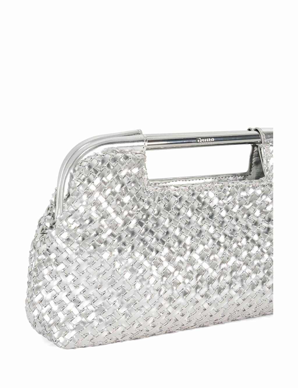 Woven Diamante Chain Strap Clutch Bag 6 of 6