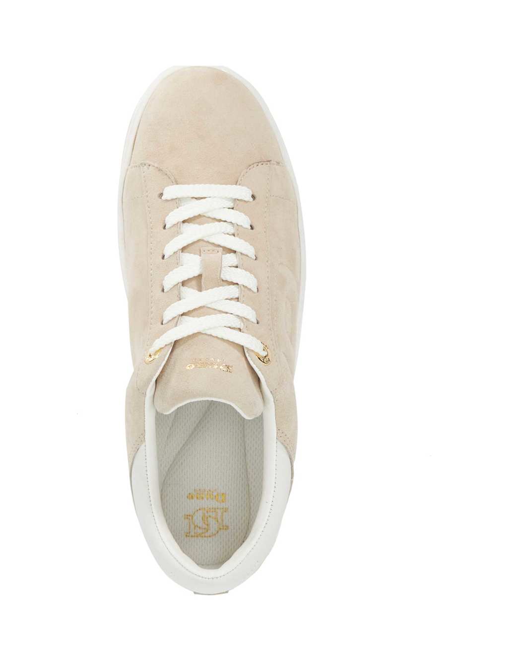 Suede Lace Up Flatform Trainers 2 of 5