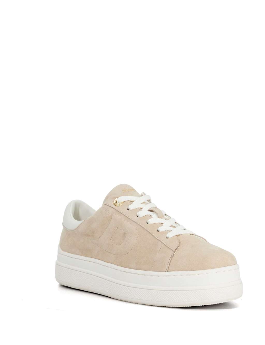 Suede Lace Up Flatform Trainers 3 of 5
