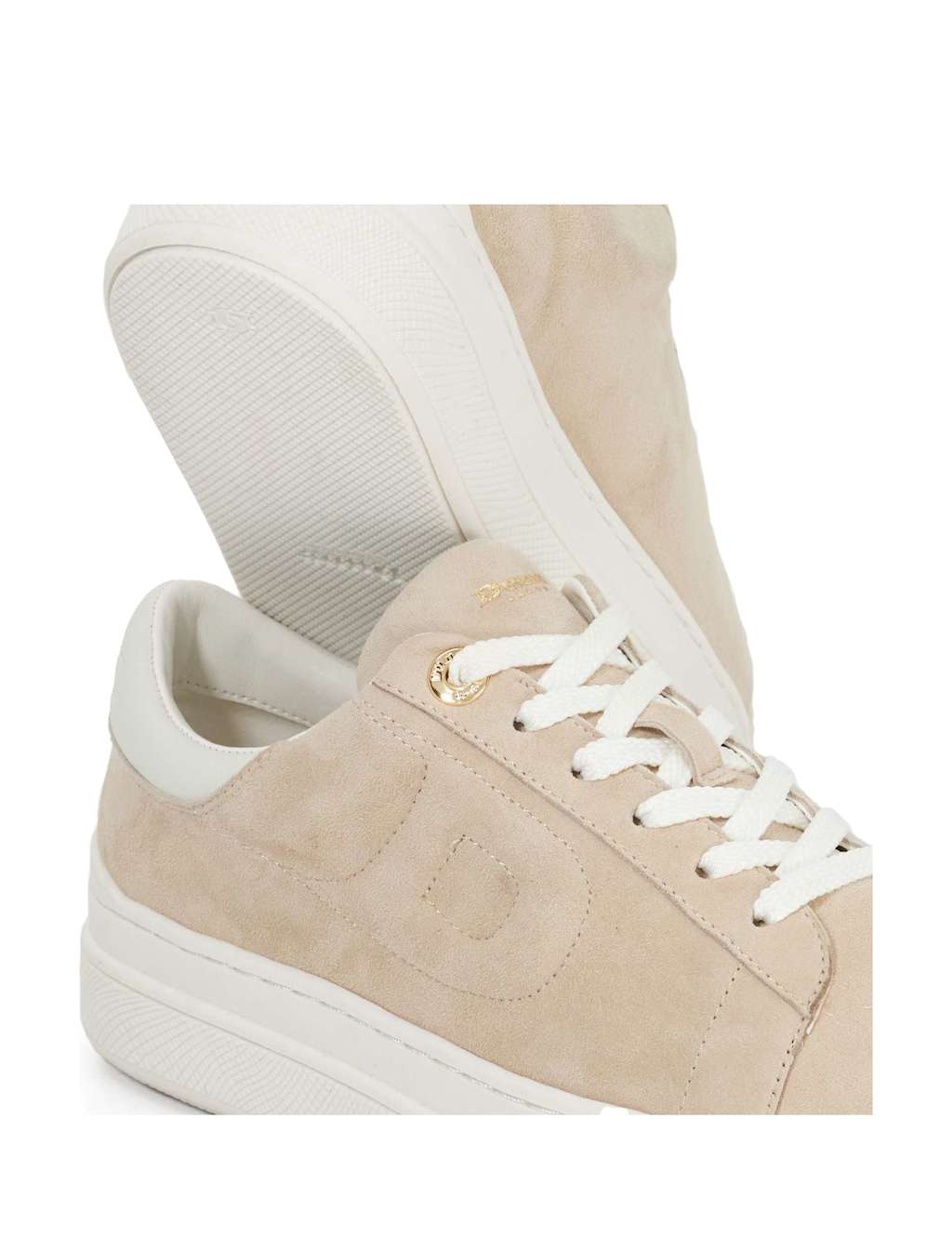 Suede Lace Up Flatform Trainers 5 of 5