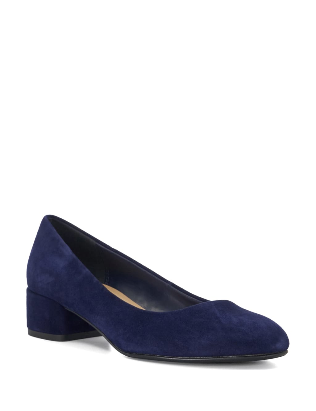 Suede Block Heel Court Shoes Dune London M S