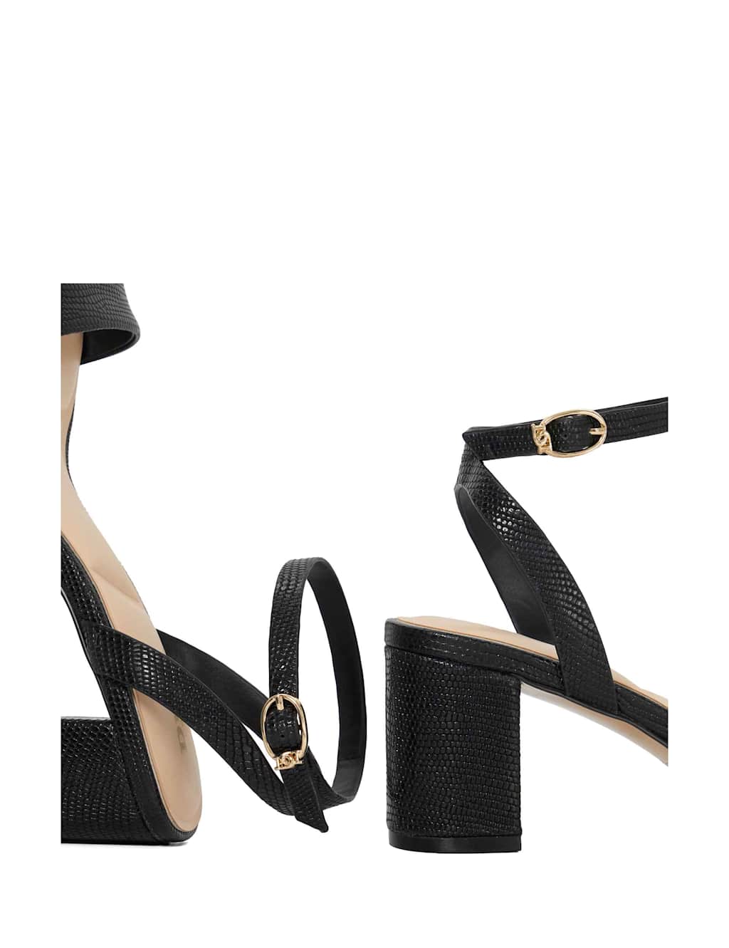 Leather Ankle Strap Block Heel Sandals 6 of 6
