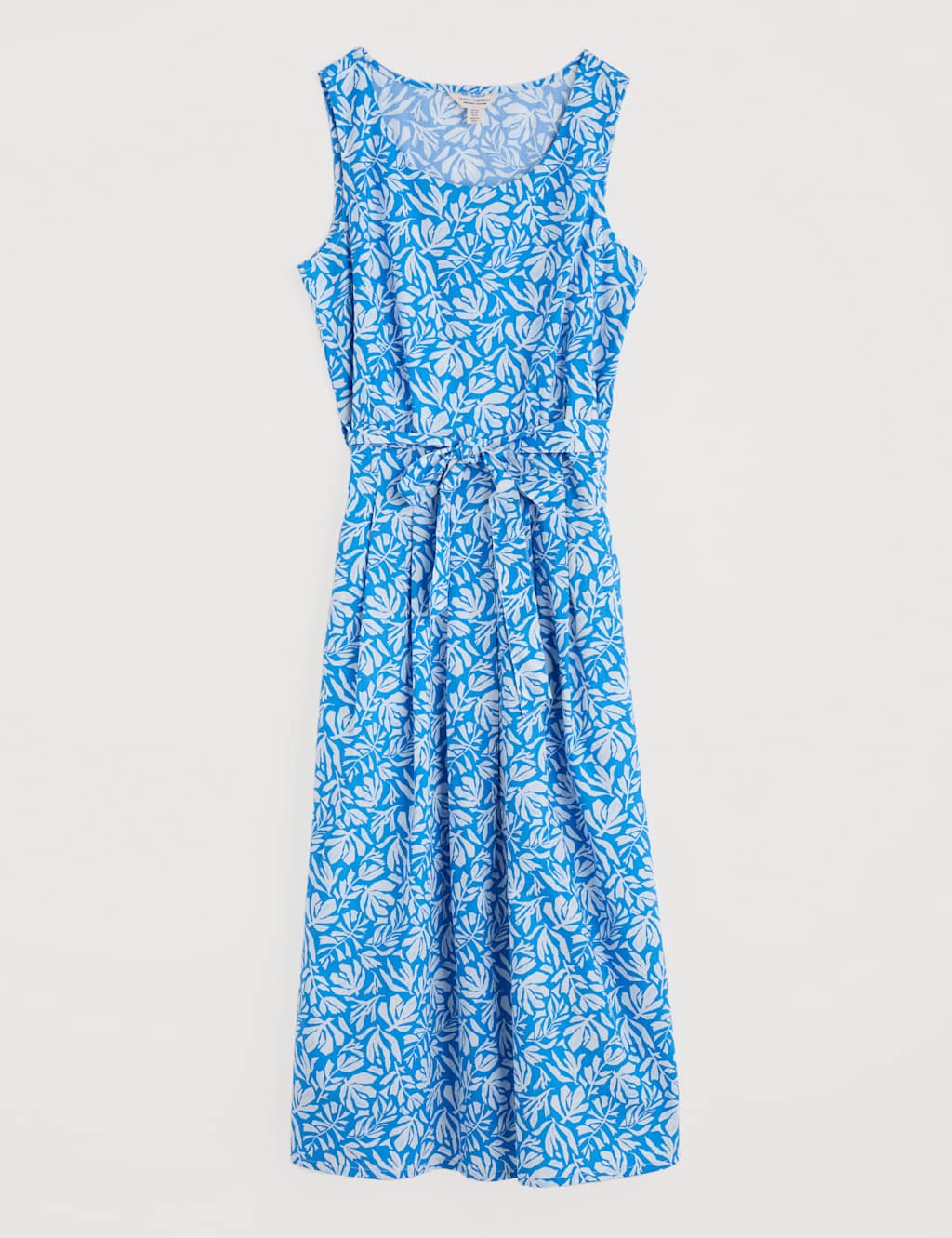 Pure Cotton Floral Midi Waisted Dress 2 of 4