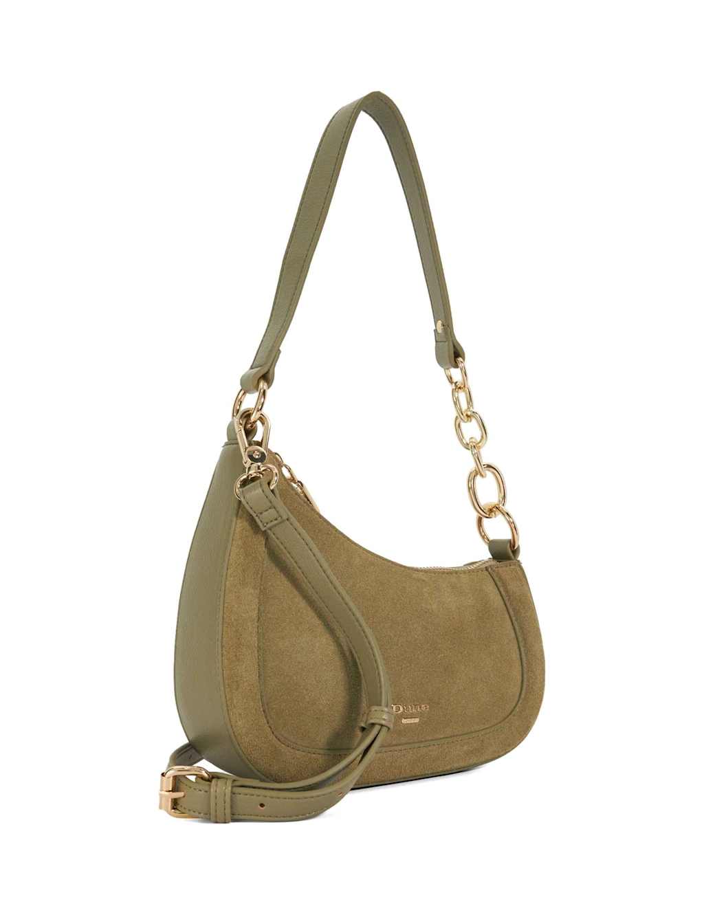 Leather Chain Strap Cross Body Shoulder Bag 2 of 5
