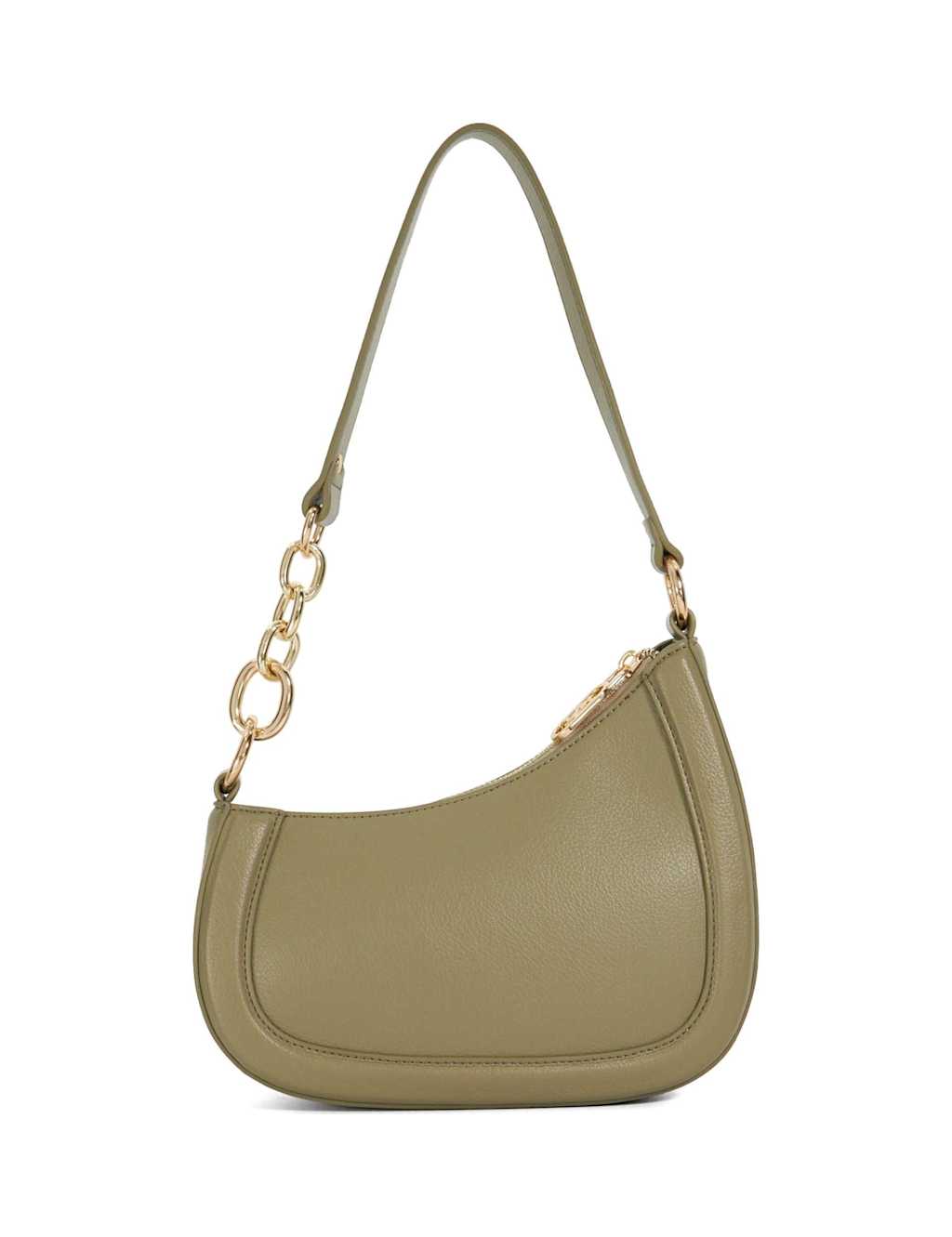 Leather Chain Strap Cross Body Shoulder Bag 3 of 5
