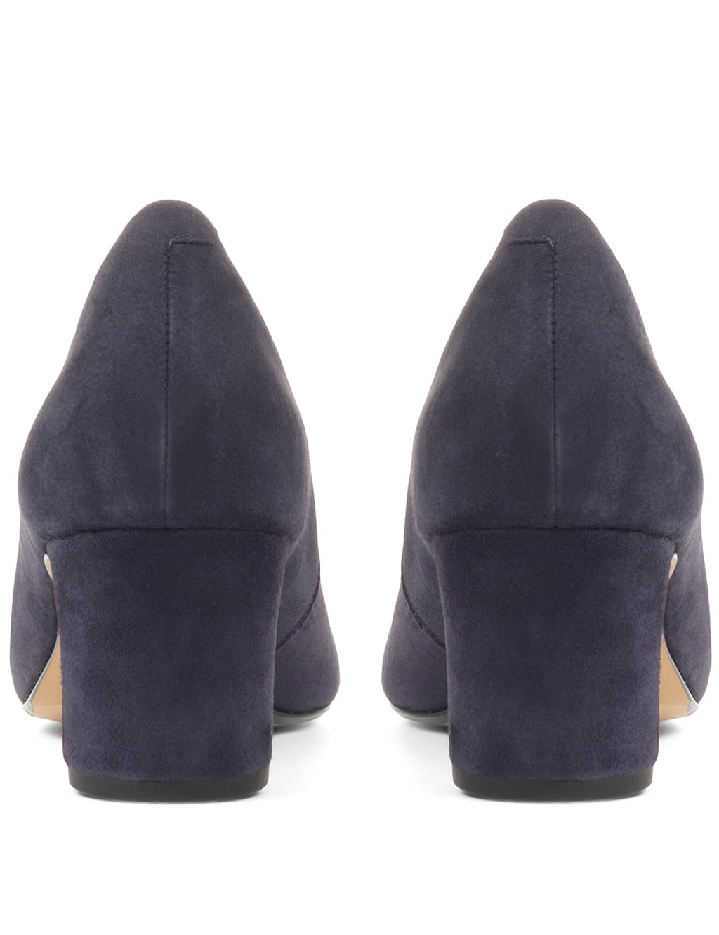 Wide Fit Suede Block Heel Court Shoes 5 of 6