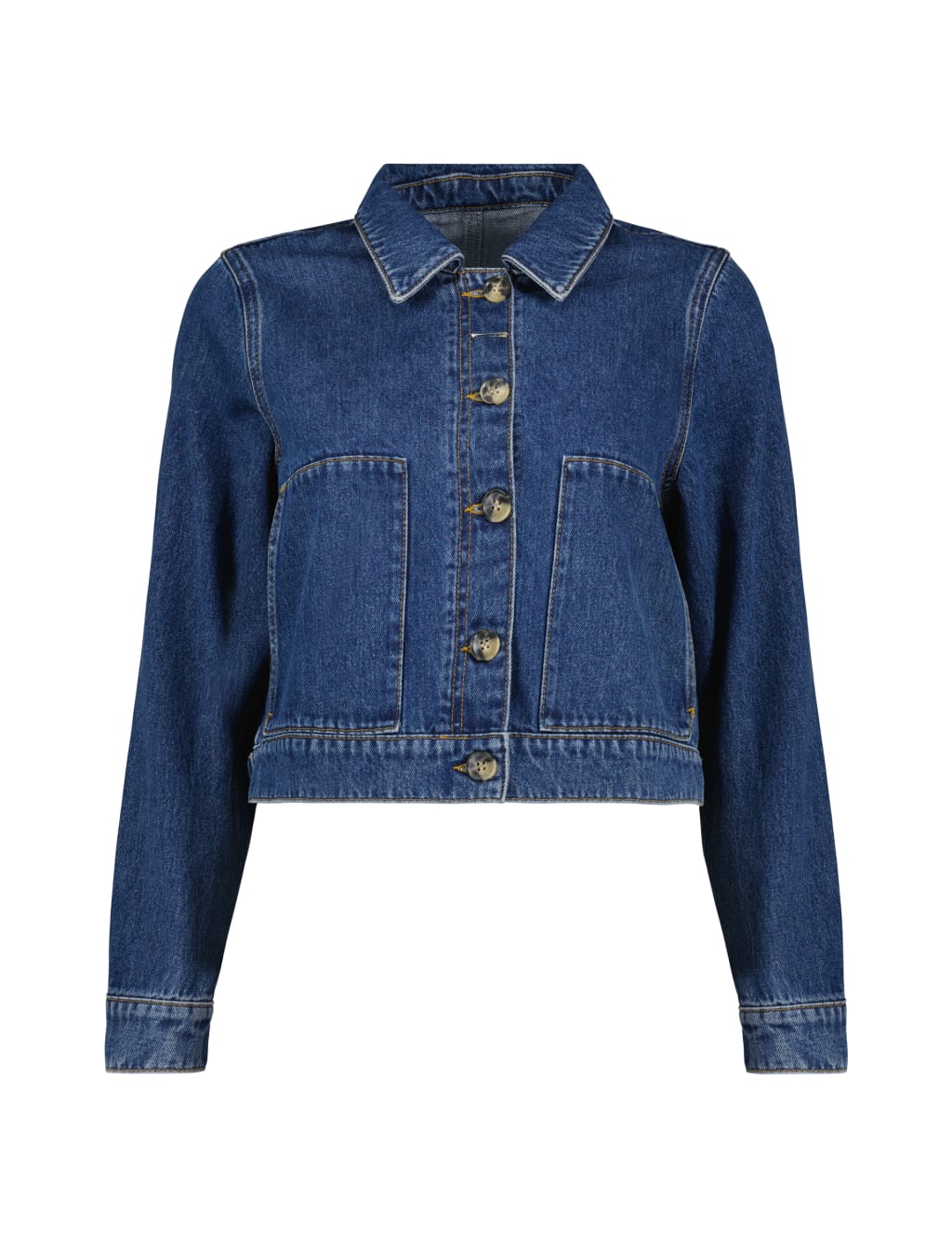 Denim Cropped Jacket 2 of 5