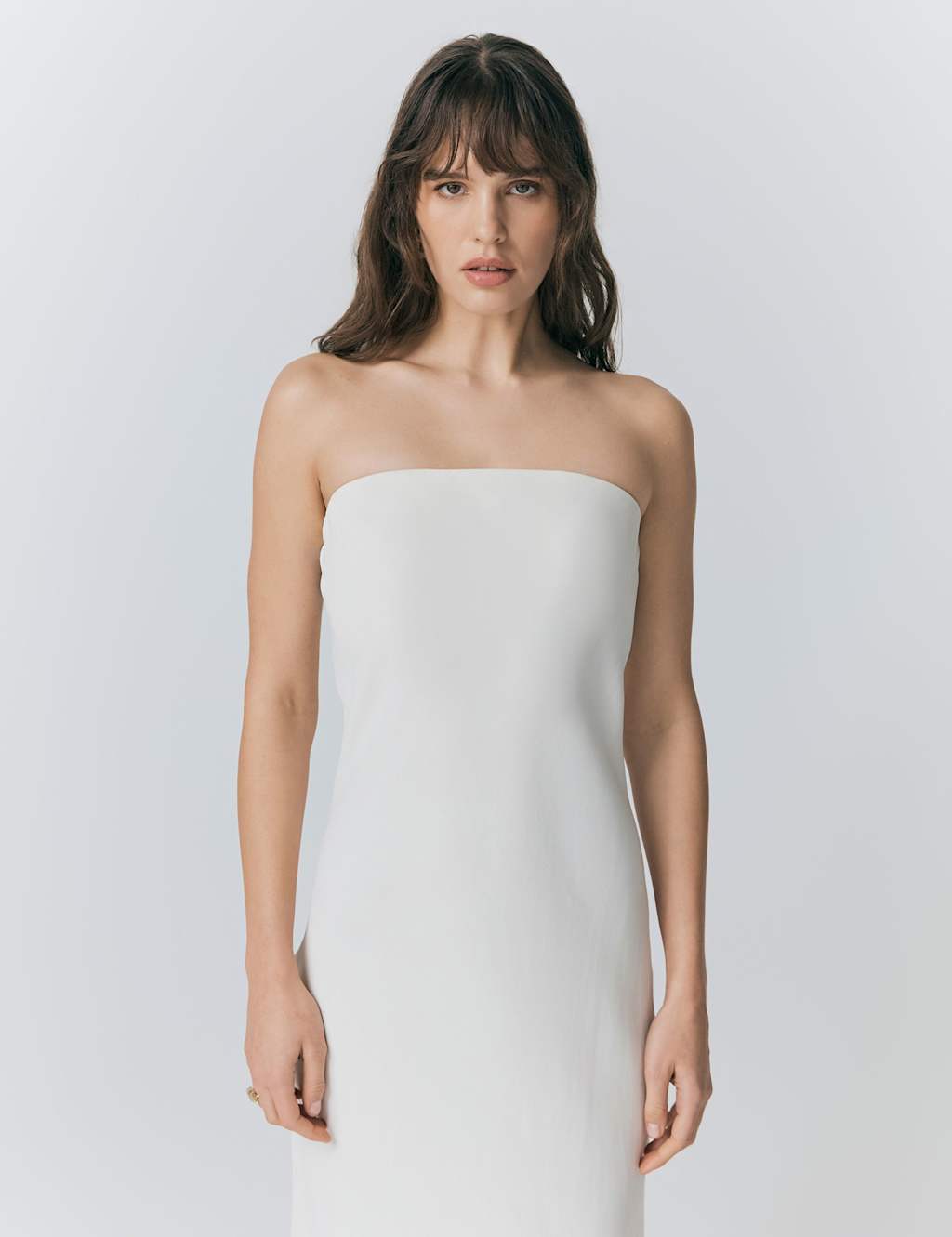 Crepe Bandeau Midaxi Bodycon Dress 3 of 4