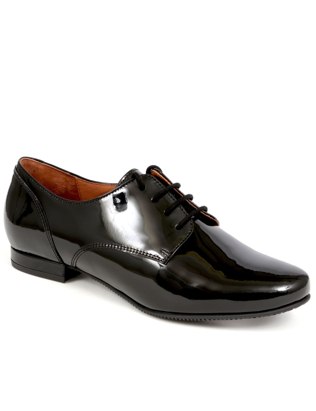 Wide Fit Leather Patent Brogues 5 of 7