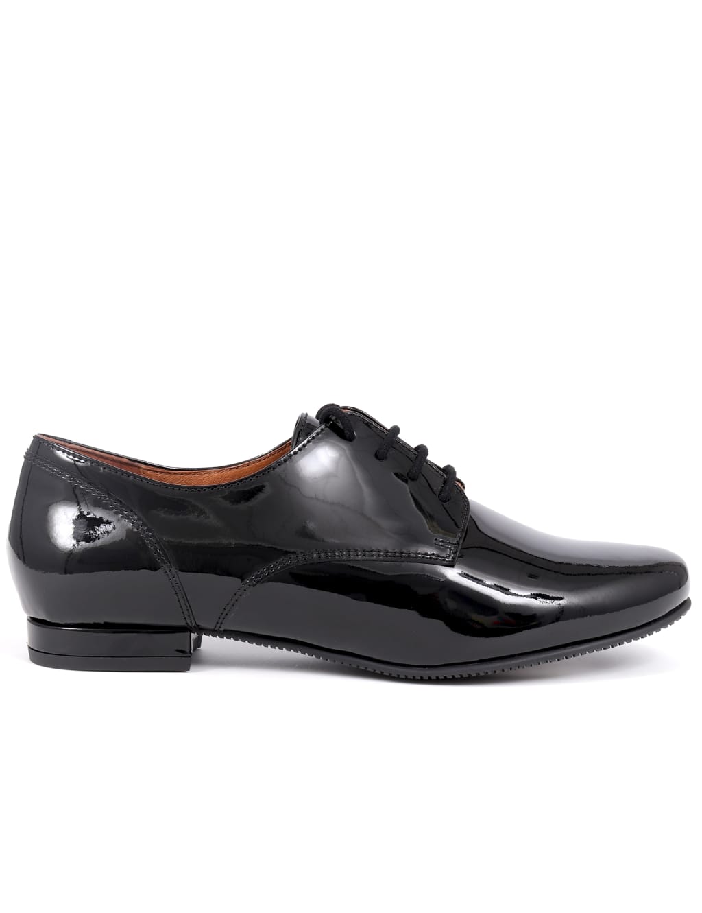 Wide Fit Leather Patent Brogues 2 of 7