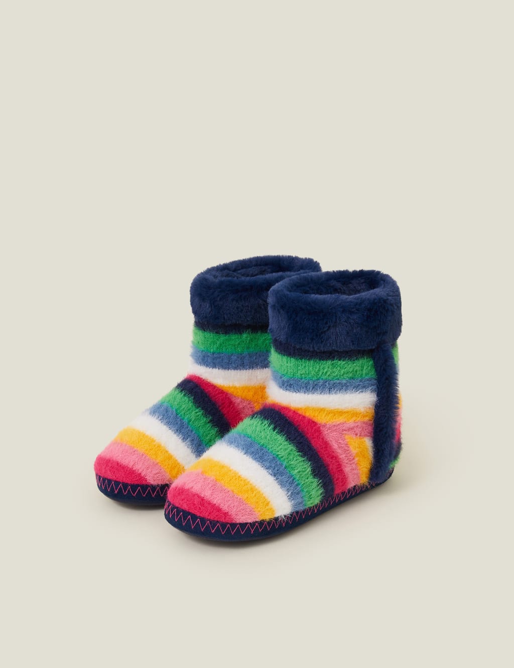 Striped Slipper Boots ACCESSORIZE M S