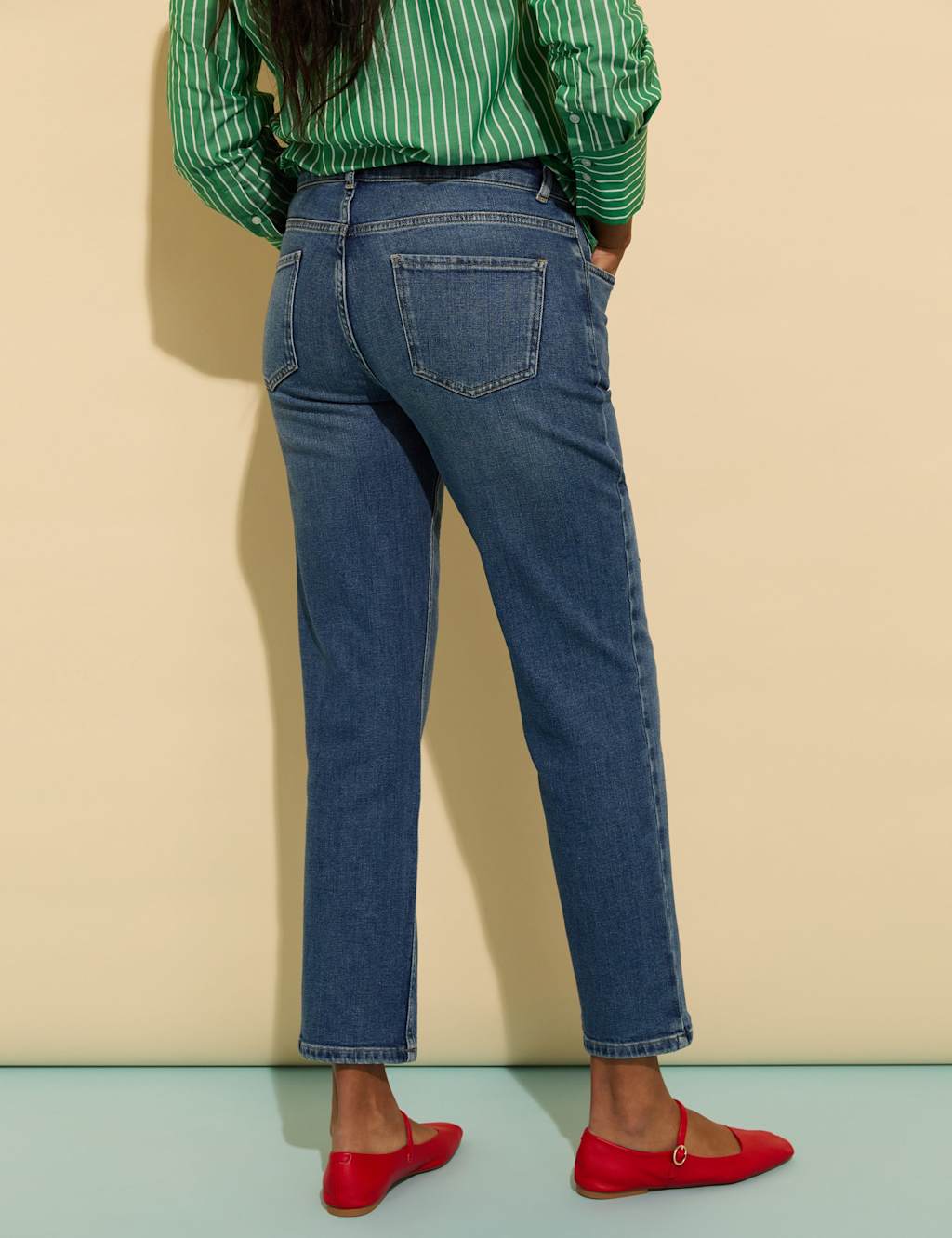 High Waisted Straight Leg Jeans 4 of 4
