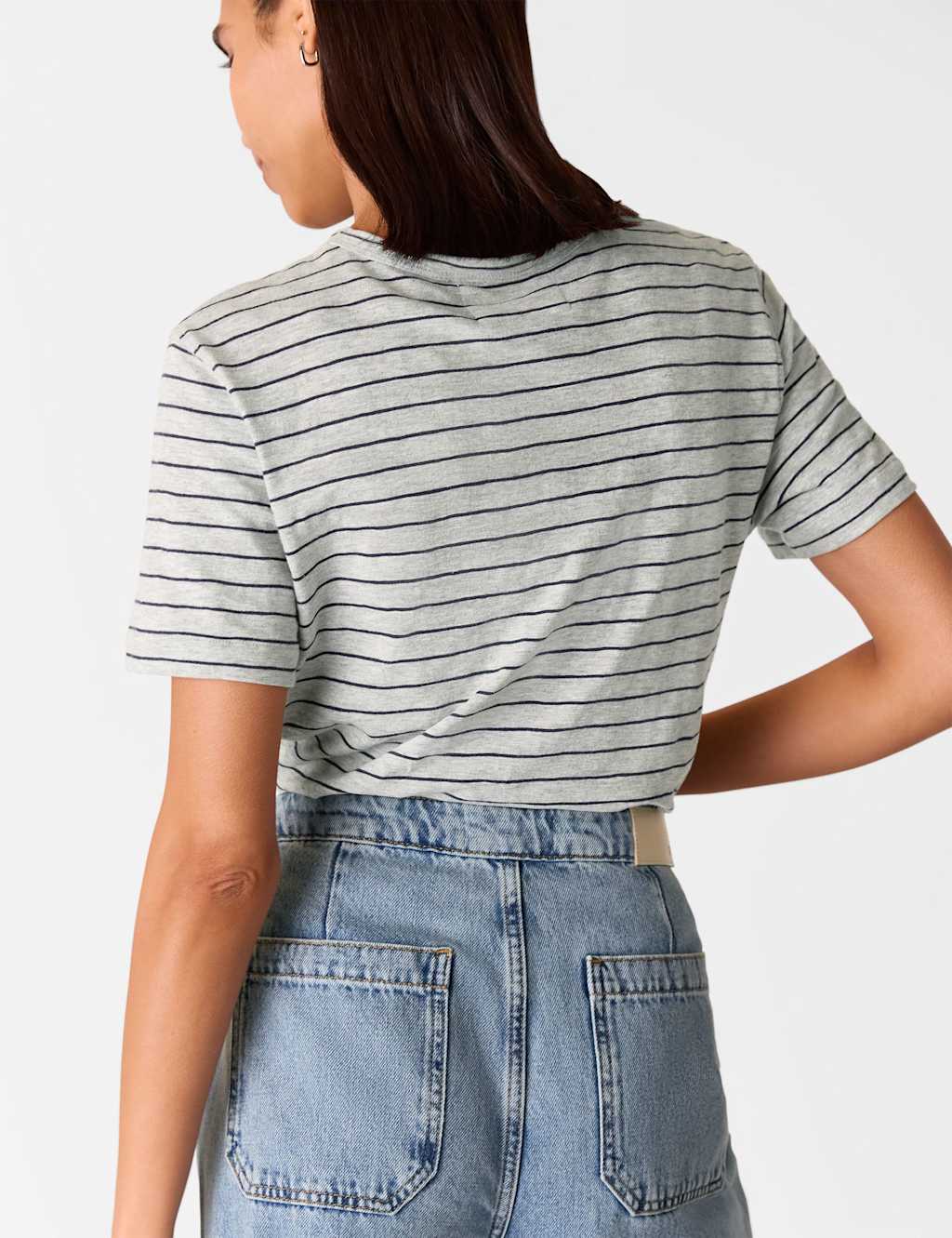 Pure Cotton Striped T-Shirt 3 of 4