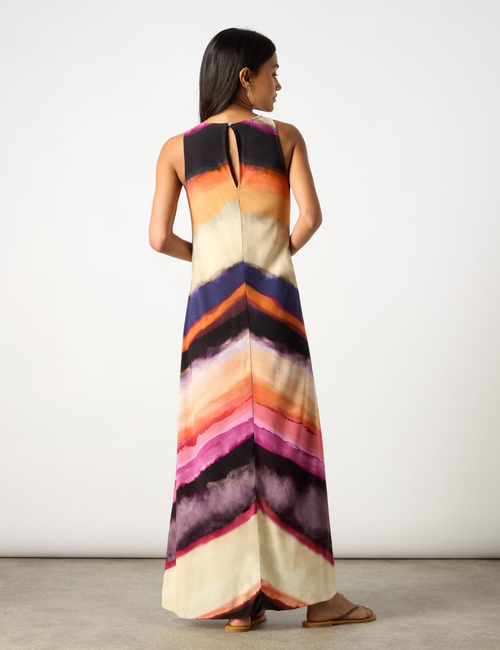 Colour Block Maxi Column Dress 4 of 7