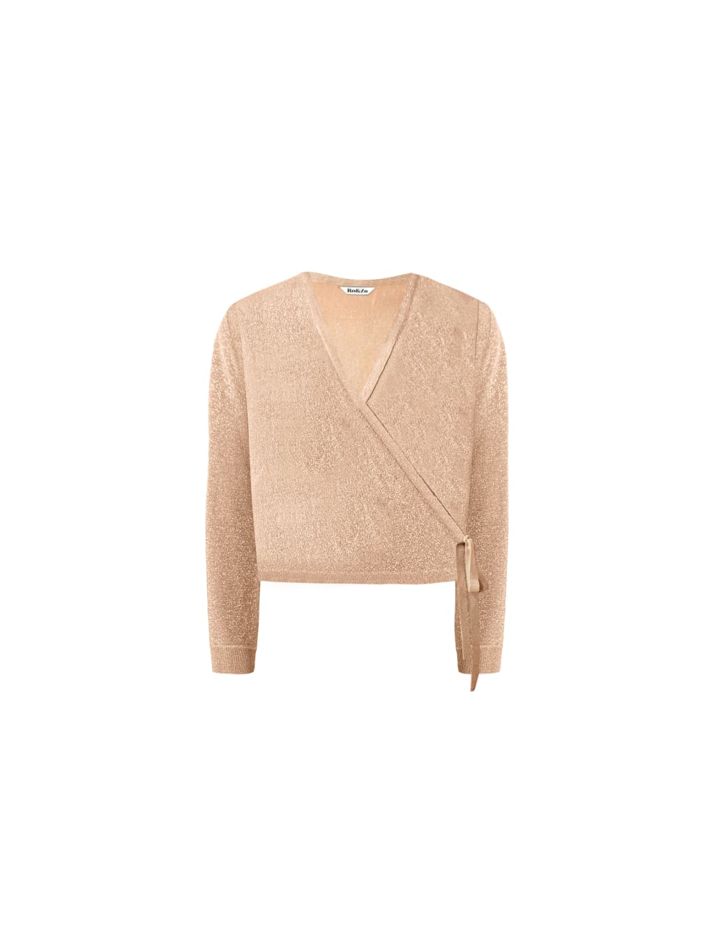 Sparkly V-Neck Wrap Relaxed Cardigan 2 of 5