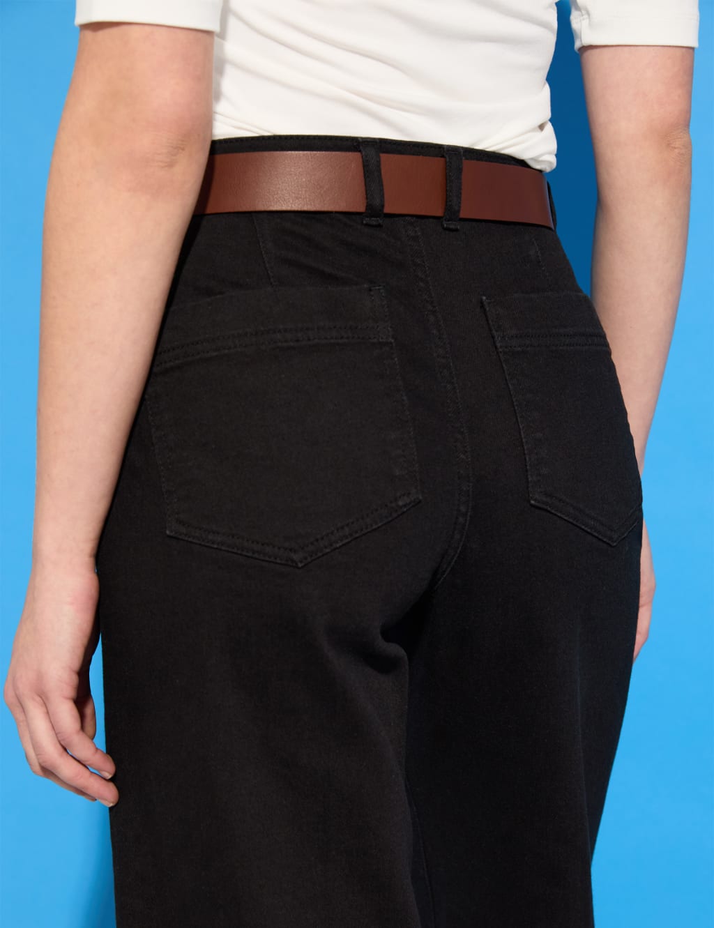 High Waisted Wide Leg Cropped Jeans 7 of 7