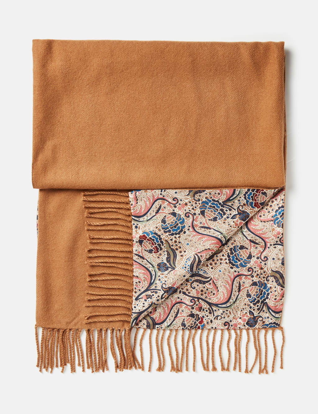 Silk Rich Paisley Tassel Scarf 3 of 6