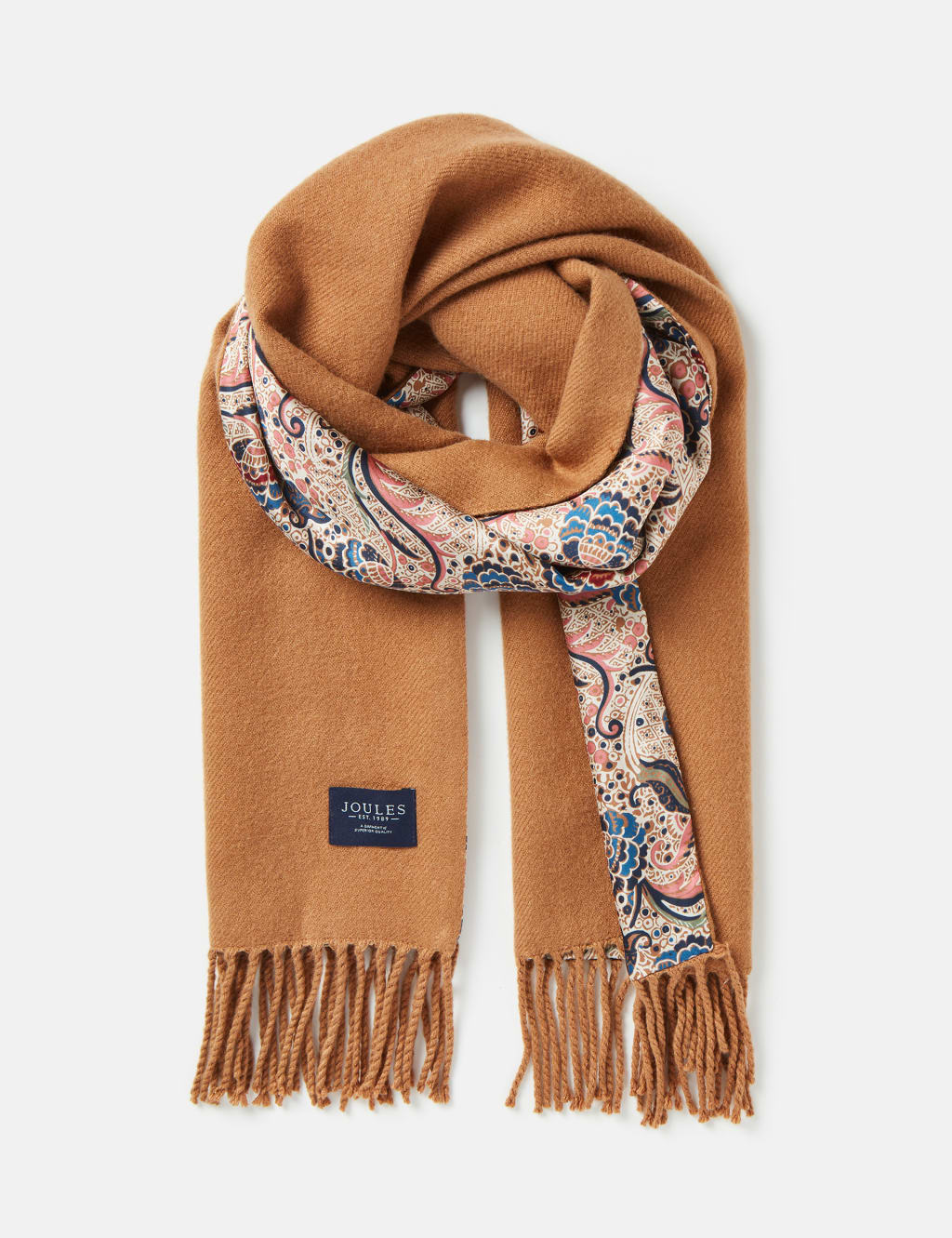 Silk Rich Paisley Tassel Scarf 2 of 6