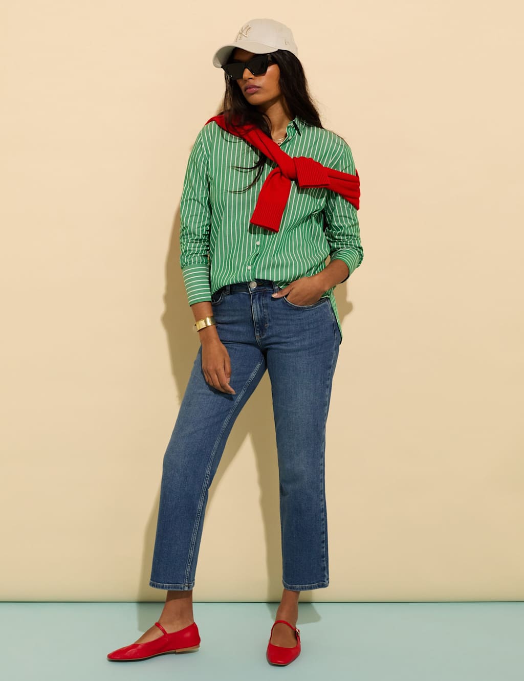 Pure Cotton Striped Relaxed Shirt 1 of 5
