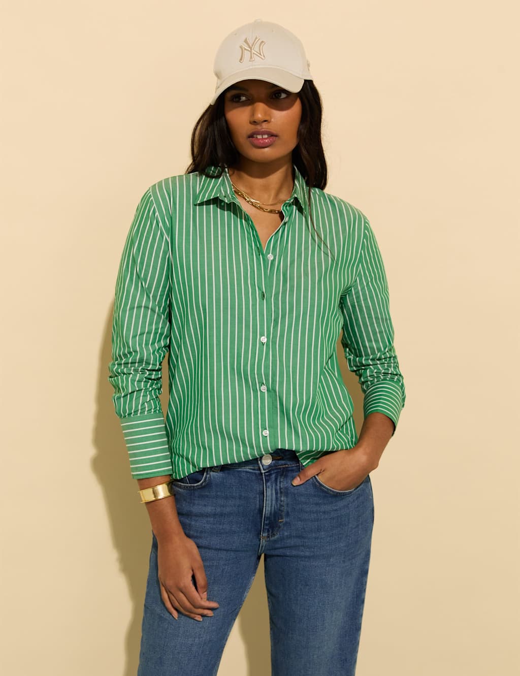 Pure Cotton Striped Relaxed Shirt 3 of 5