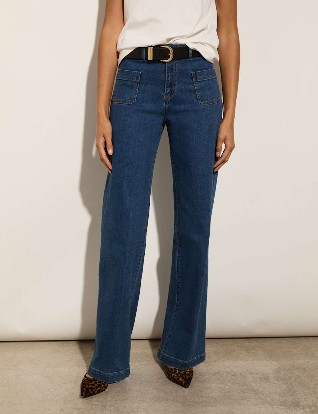 High Waisted Wide Leg Jeans 4 of 6