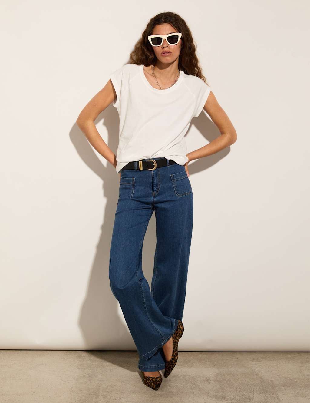 High Waisted Wide Leg Jeans 5 of 6
