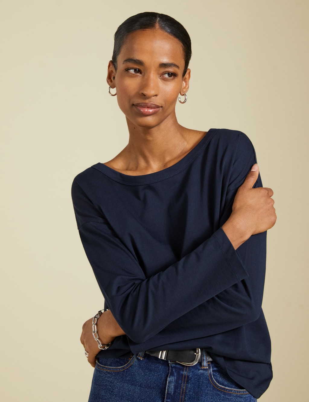 Pure Cotton Relaxed Top 3 of 5