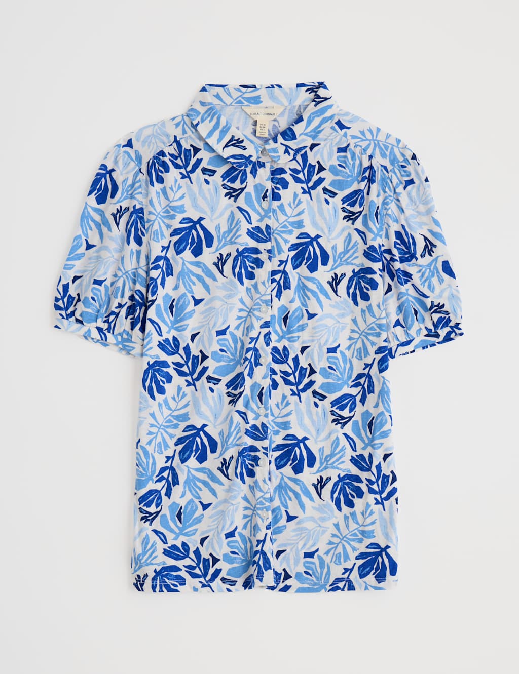 Cotton Rich Leaf Print Shirt 2 of 4