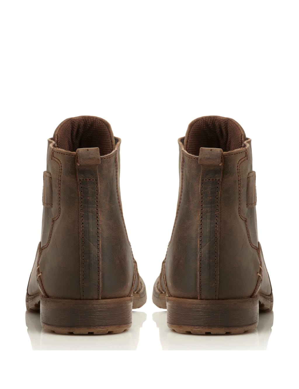 Leather Seam Detail Casual Boots 4 of 6