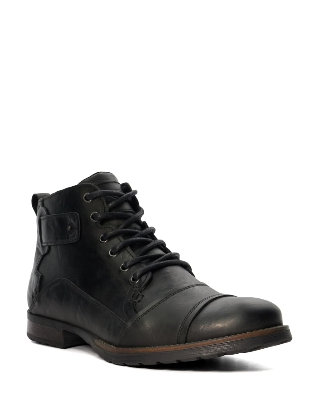 Leather Seam Detail Casual Boots
