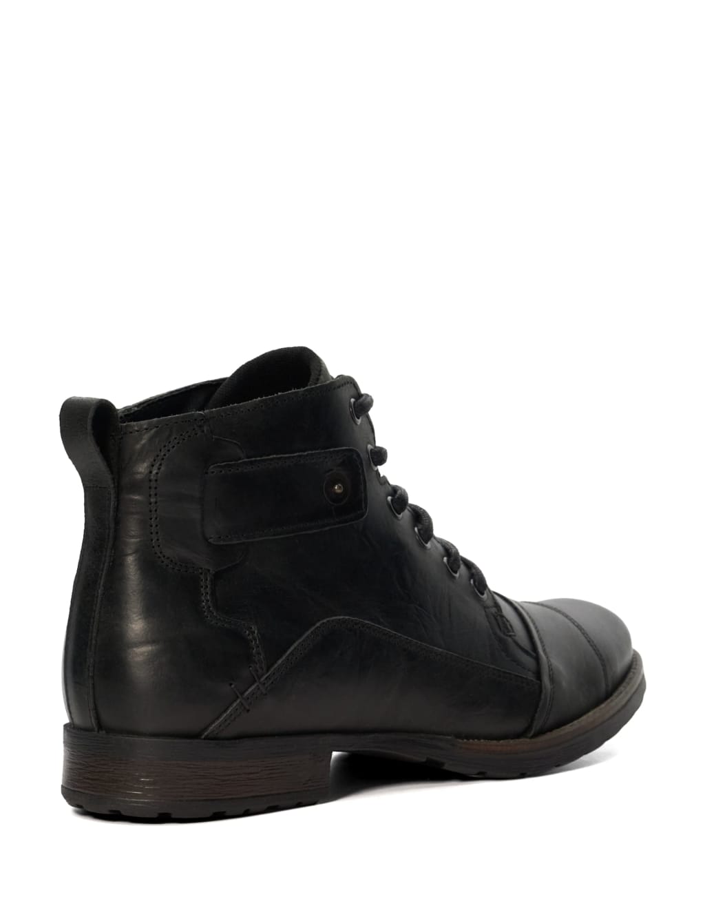 Leather Seam Detail Casual Boots