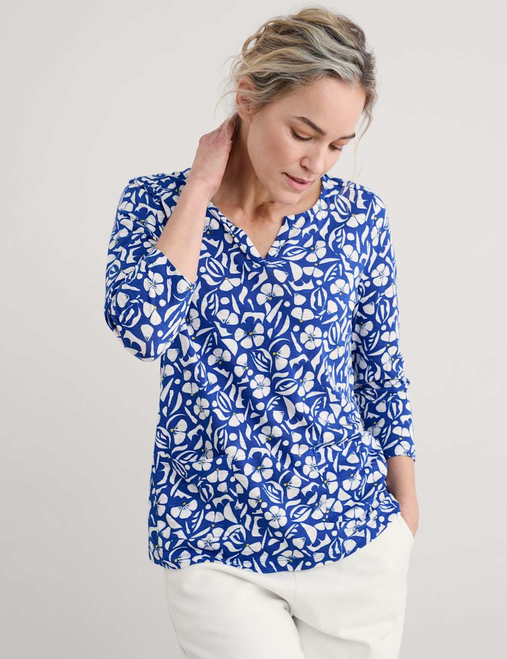 Pure Cotton Floral Top 1 of 4