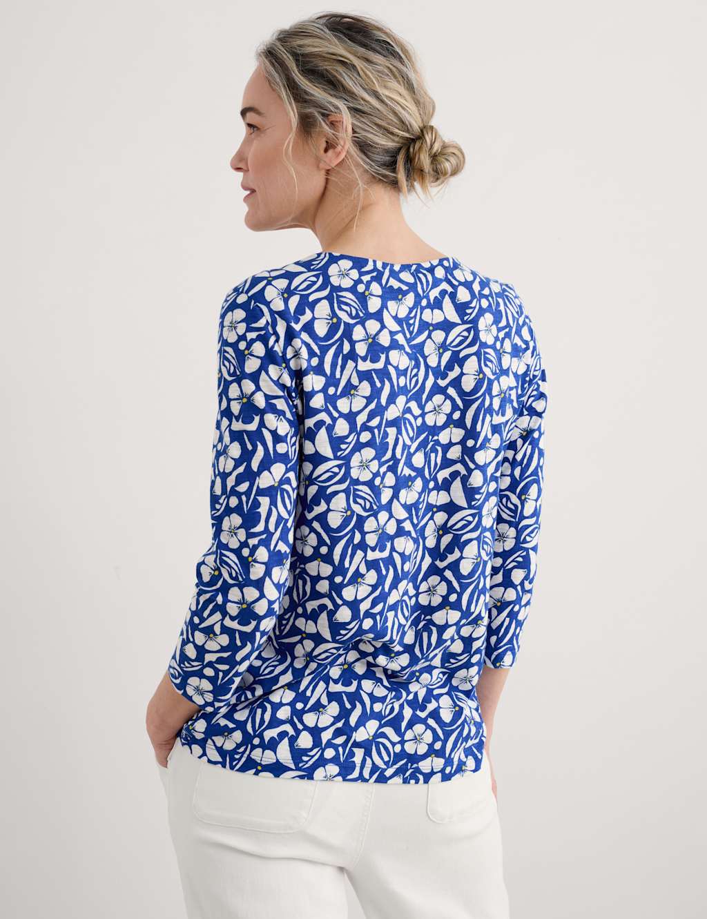 Pure Cotton Floral Top 4 of 4