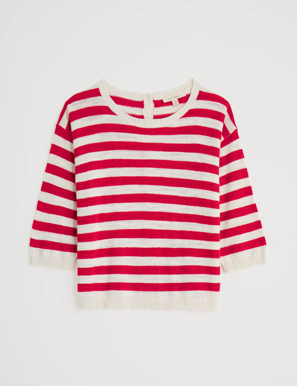 Cotton Rich Striped Jumper with Linen 2 of 5