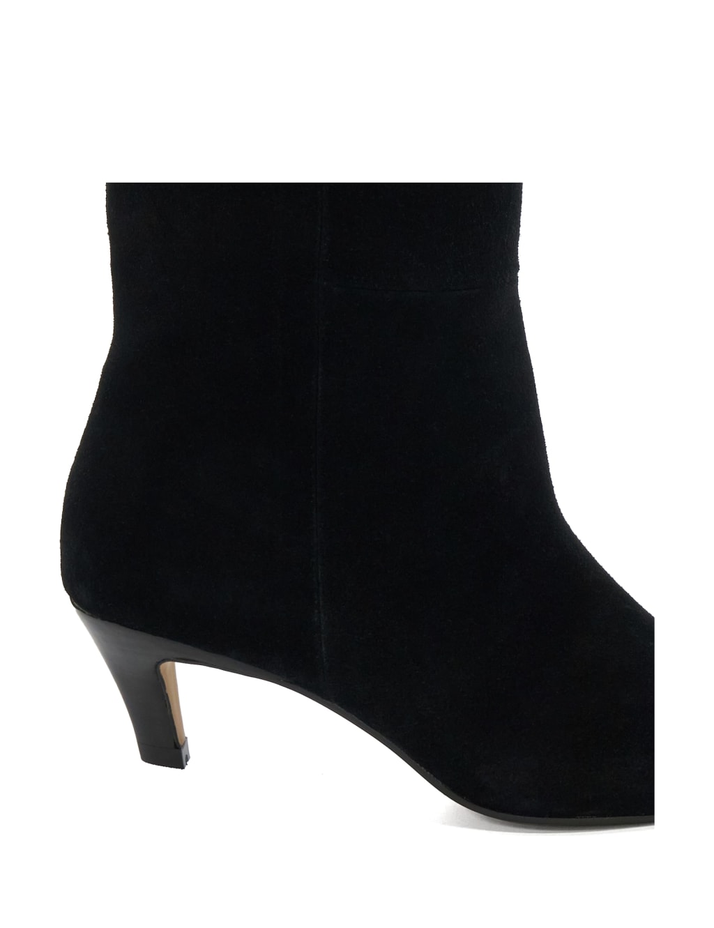 Suede Kitten Heel Knee High Boots