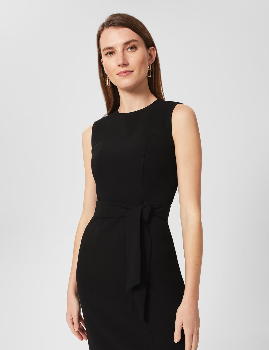 Round Neck Knee Length Waisted Dress 3 of 4