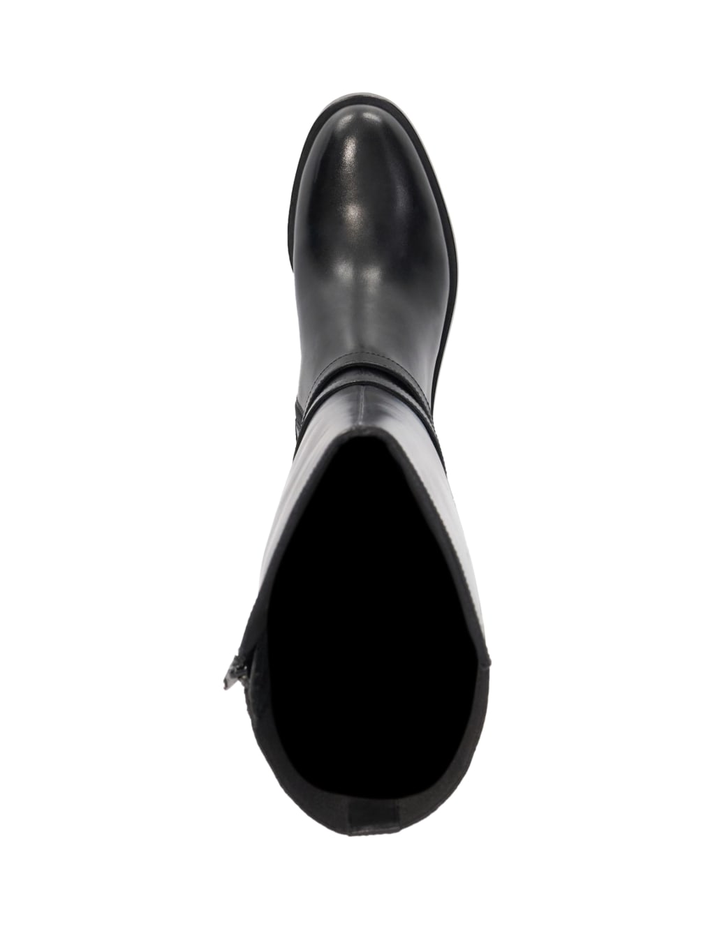 Leather Double Buckle Knee High Boots 2 of 4