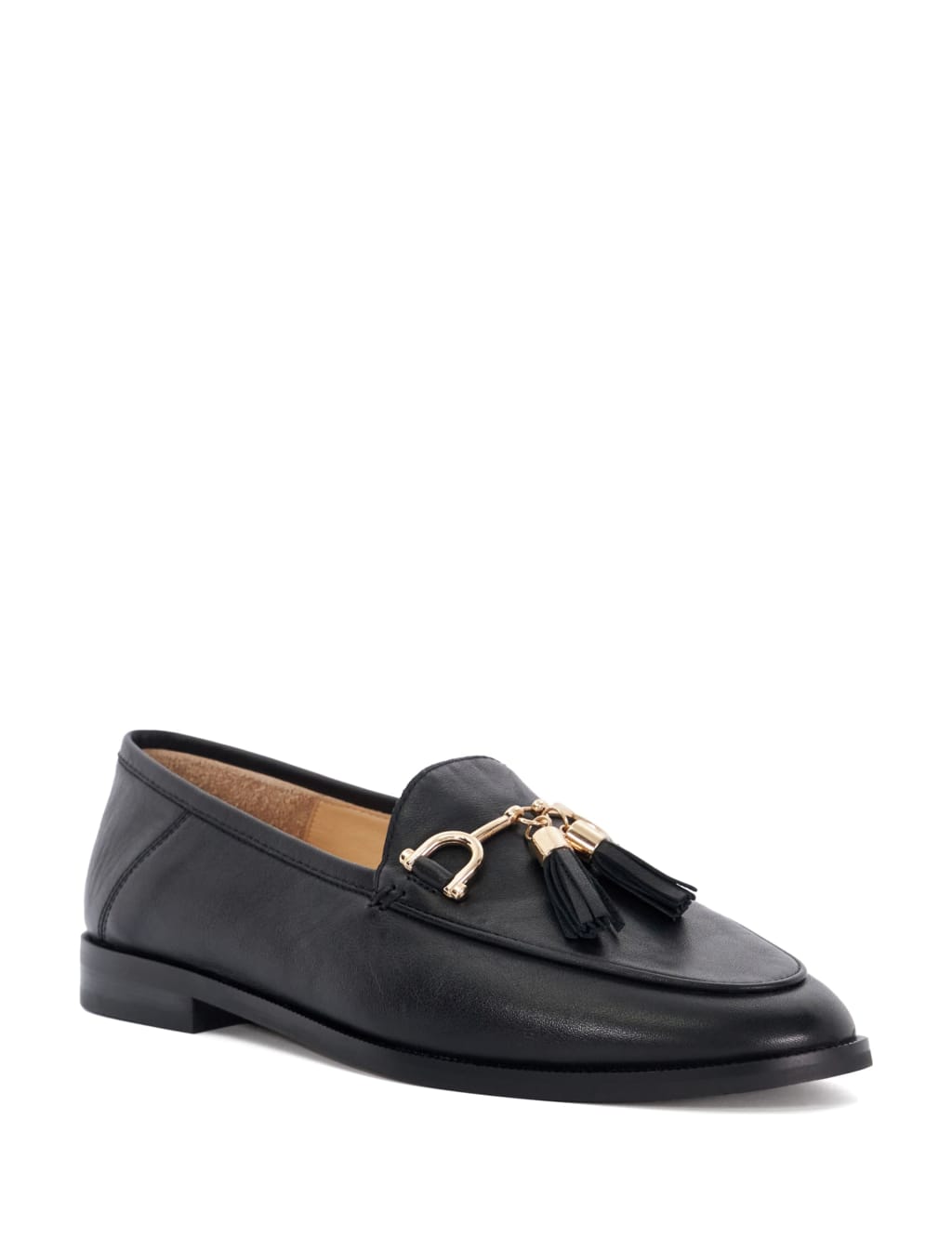 Leather Tassel Flat Loafers 3 of 5