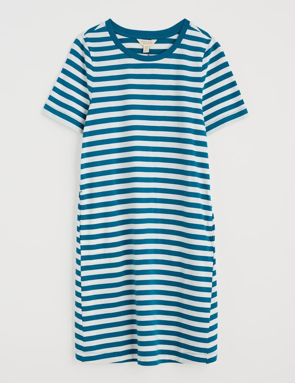 Pure Cotton Striped T-Shirt Dress 2 of 5