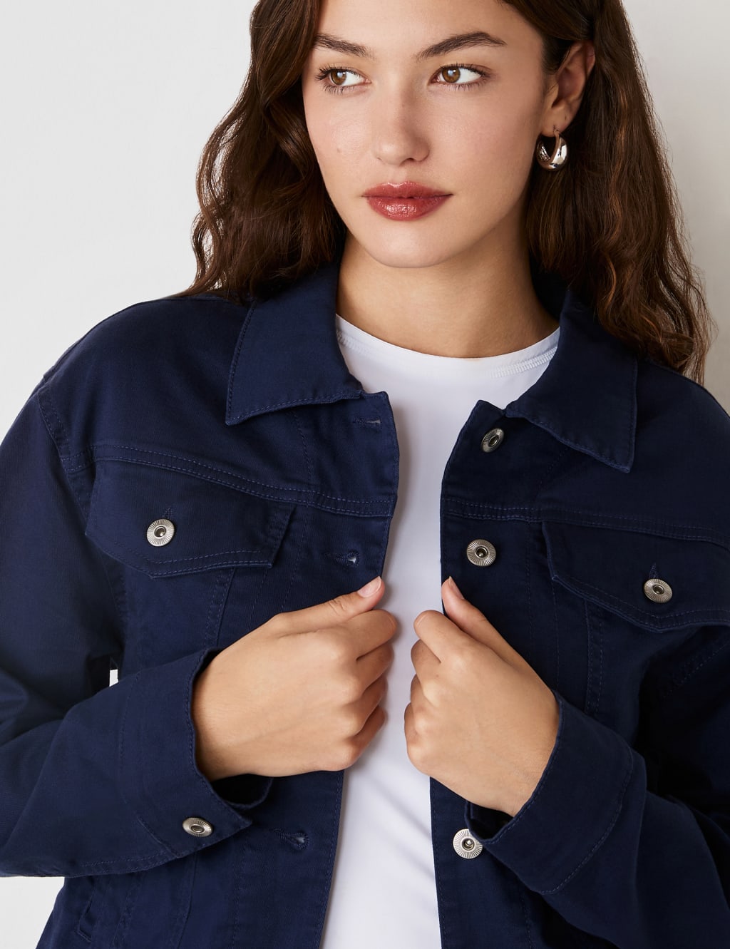 Denim Collared Jacket 4 of 4
