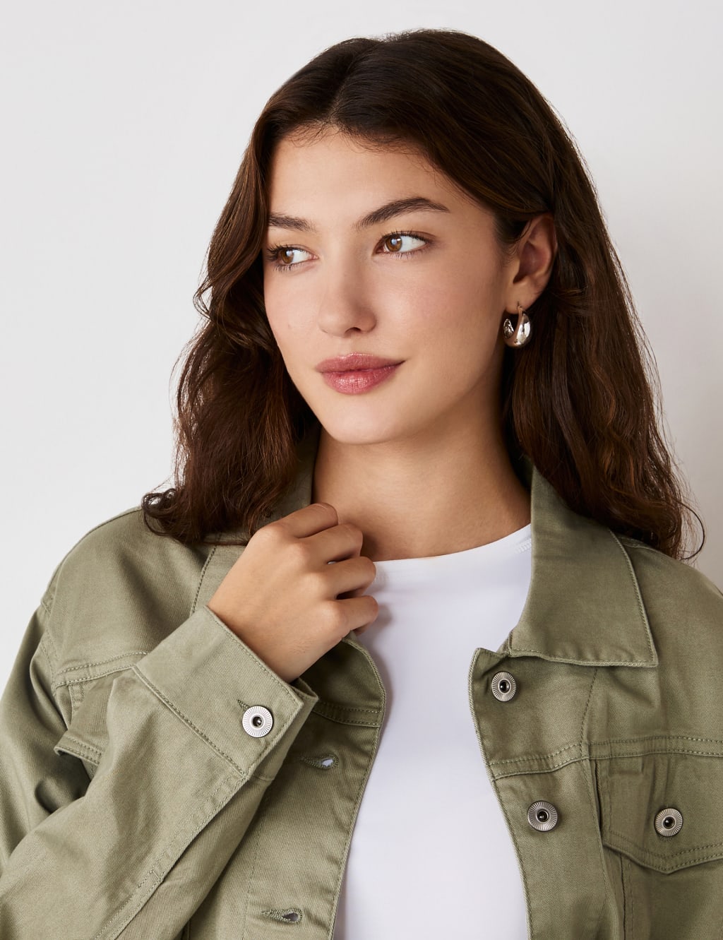 Denim Collared Jacket 4 of 5