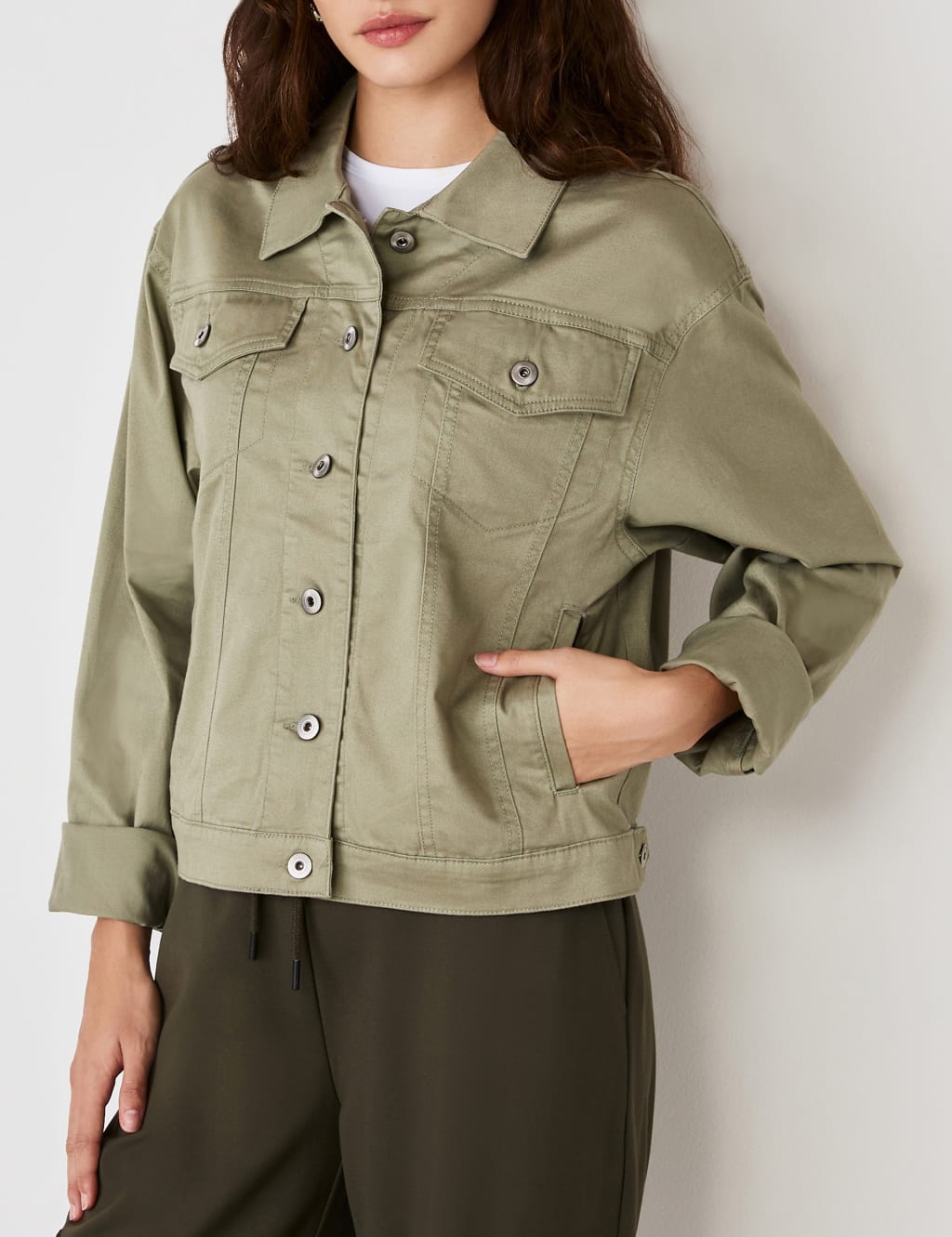 Denim Collared Jacket 5 of 5