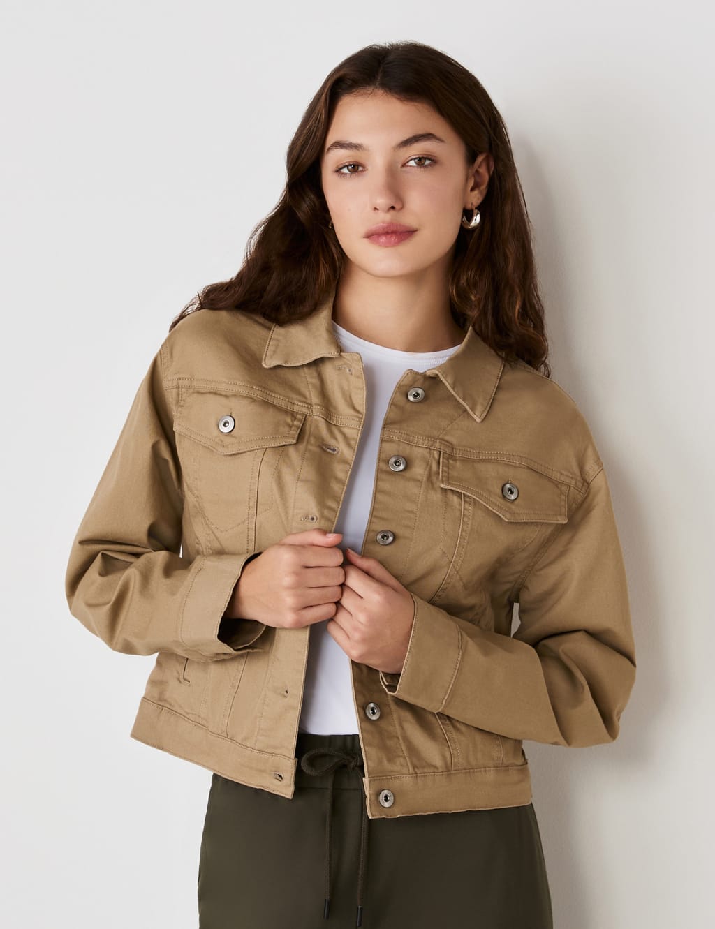 Denim Collared Jacket 1 of 4